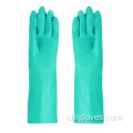 Green Chemical Resistant Work Work Nitrile Gloves